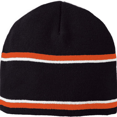 Holloway Engager Beanie (223832), Color 'Black/Orange/White'